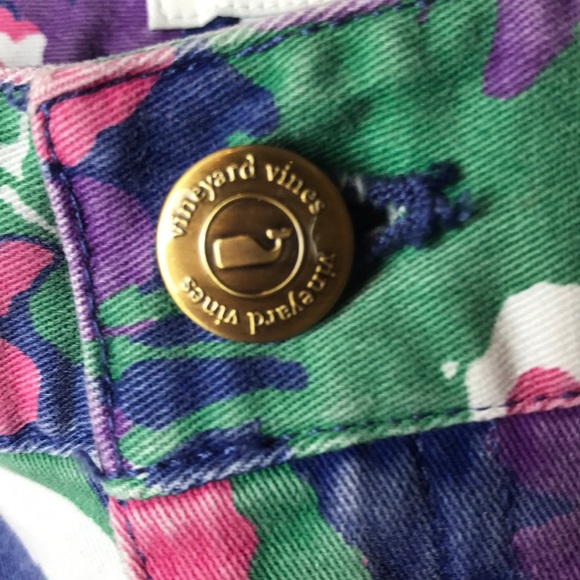 Vineyard vines floral ankle jeans size 10 - Picture 5 of 8